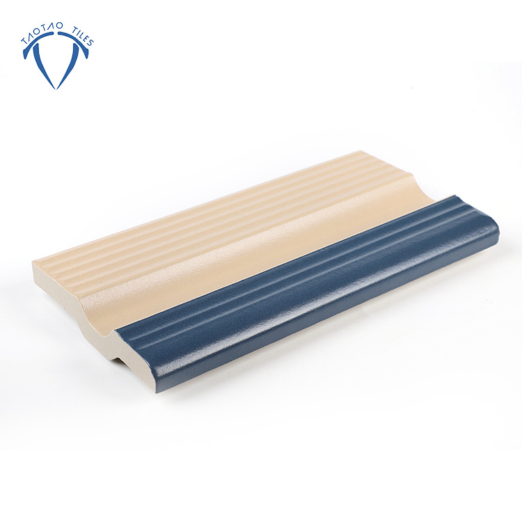 Non-slip bullnose swimming pool coping tile for swimming pool