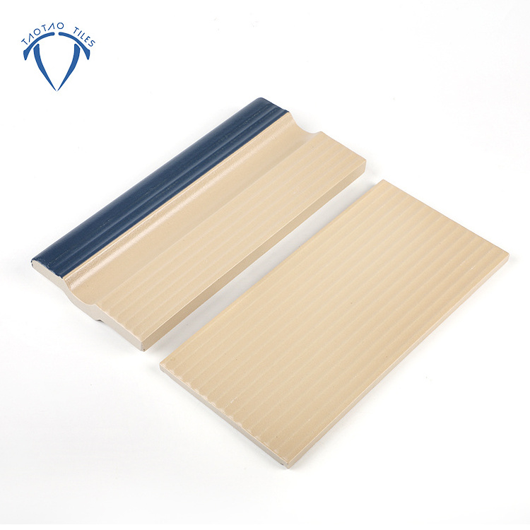 Non-slip bullnose swimming pool coping tile for swimming pool