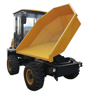 New design 1 t hydraulic piston container FCY30 50HP dump truck 4x4 mini dumper for small mining works with CE certificate