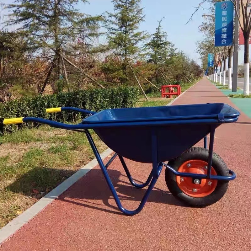 China stain steel farm use Construction Industrial Garden Wheelbarrow Heavy Duty Metal Wheel Barrow Wheelbarrow for Heavy Duty