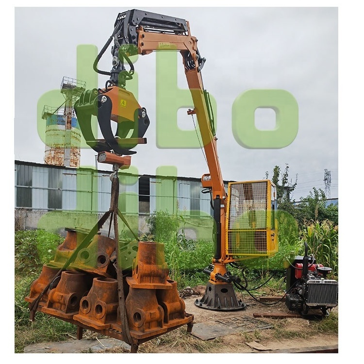 CE frostbite Firewood timber Crane claw 3 point log grabber atv trailer mounted loaders rotating log grab hydraulic log grapple