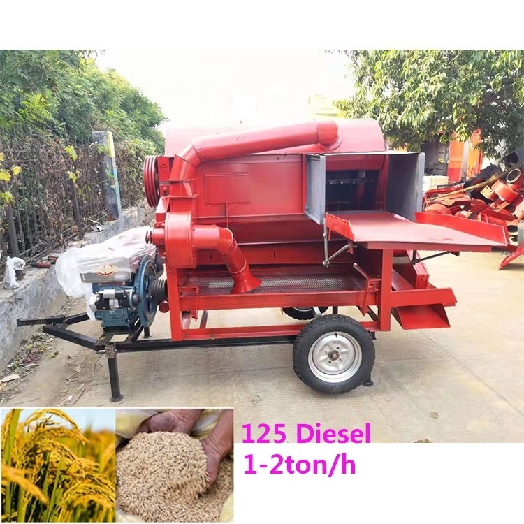 manku  vishwakarma mungfali  jangeer sonalika paddy thresher multi mini crop grain paddy wheat Rice thresher machine for sale