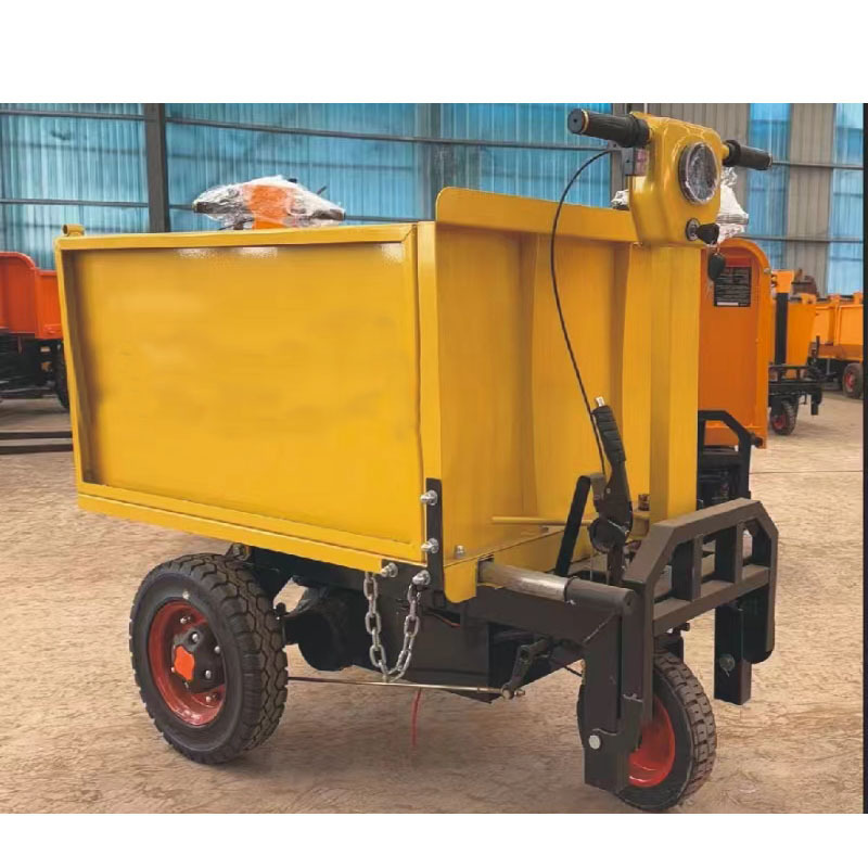 500kg Electric Flat Cart Small Heavy Duty Battery Hand Push Flatbed Trolley 3-wheel Flexible Mini Transport Cart