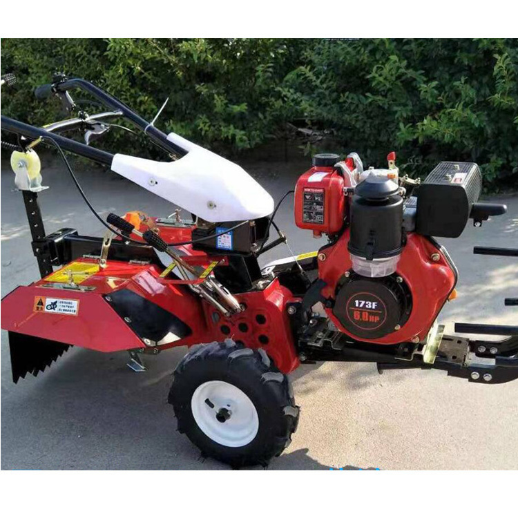 gasoline engine manual starting power tiller plow agriculture tractor rotavator for sale