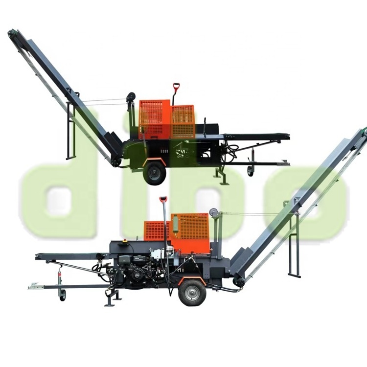 CE Forestry machinery 30ton firewood processor automatic hydraulic wood cutting log splitter machine with log lifter for sale