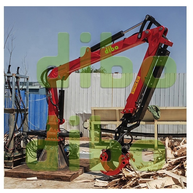 CE frostbite Firewood timber Crane claw 3 point log grabber atv trailer mounted loaders rotating log grab hydraulic log grapple