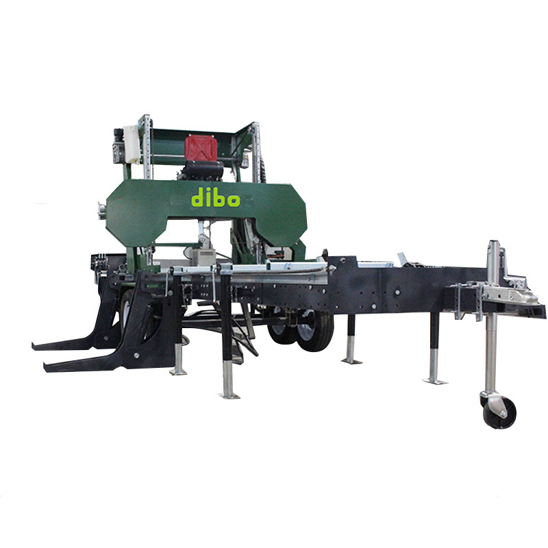 Cheap Log Horizontal Band Saw Sawmill Portable Band Sawmill Wood Cutting Machine Portable Sawmill with Trailer for Sale