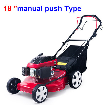 manual folding handle lawn mowers with mini hay baler