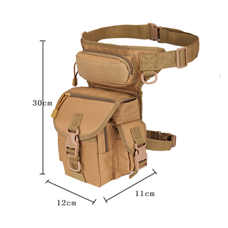 800D Waterproof Trekking Waist Bag Pouch Pocket Oxford exquisite Tactical Backpack Leg Bag Tool Camping Multi-function Thigh Bag