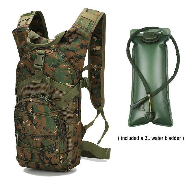 Hydration Rucksack Bicycle Bike Bags Fits 2-3L Water Bladder Outdoor Cycling Bladder Tactical Mountaineering Hydration Backpack