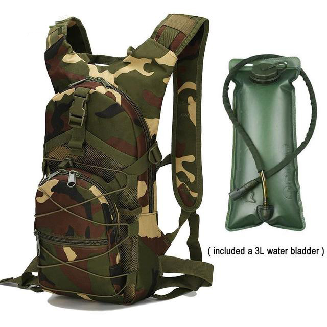 Hydration Rucksack Bicycle Bike Bags Fits 2-3L Water Bladder Outdoor Cycling Bladder Tactical Mountaineering Hydration Backpack