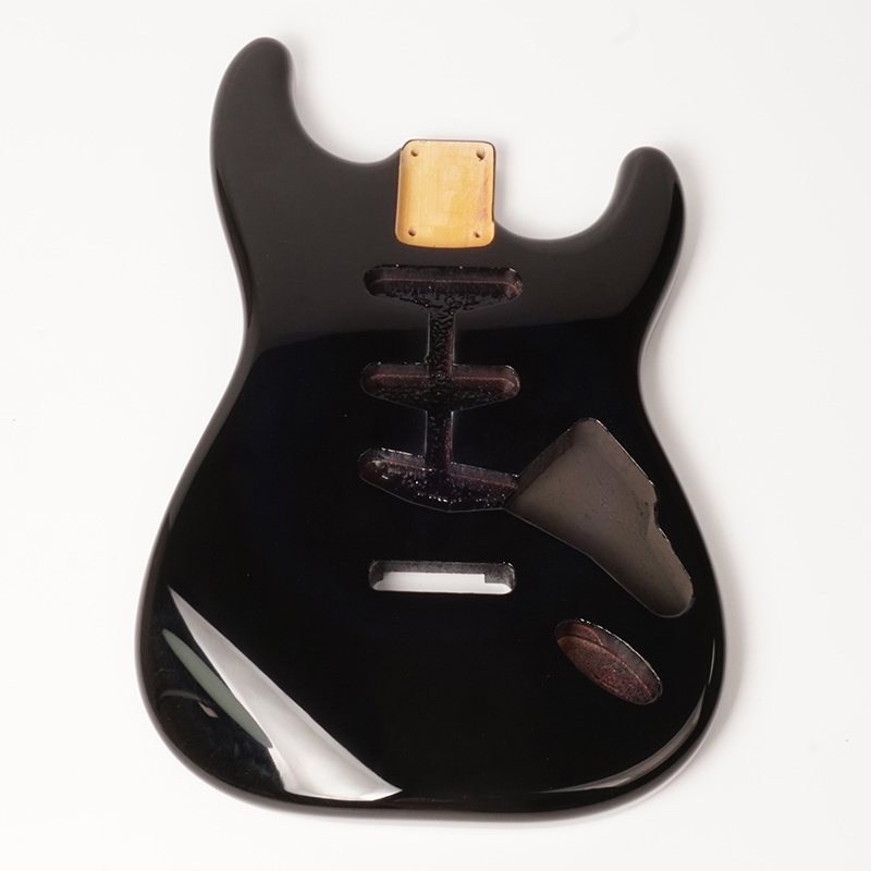 Cool Golden Guitar Body  Wholesale Solid Body Guitar Nitro Alder Unfinished Bass Carved Blank Body Guitar