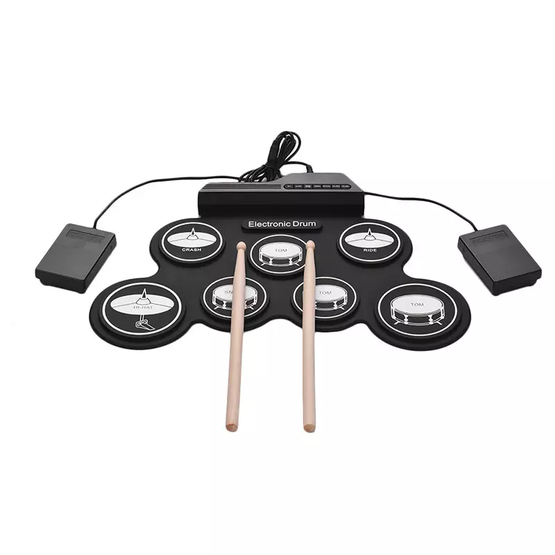 High quality drum silicone electronic Drum kit foldable electronic drum set for sale