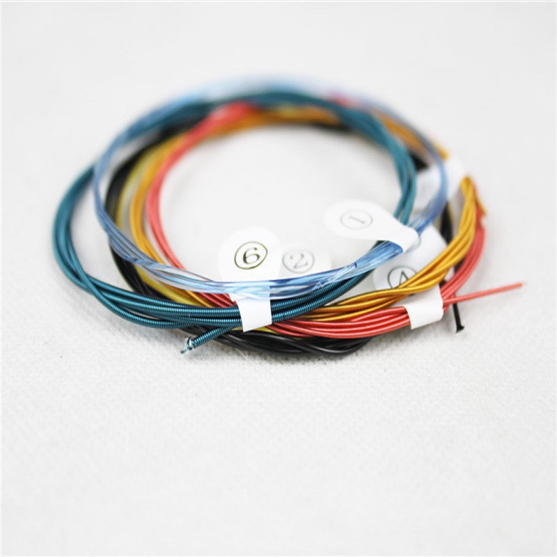 DPA-028C Coated Colorful Clear and Copper Coated Nylon Classical Acoustic Guitar Strings