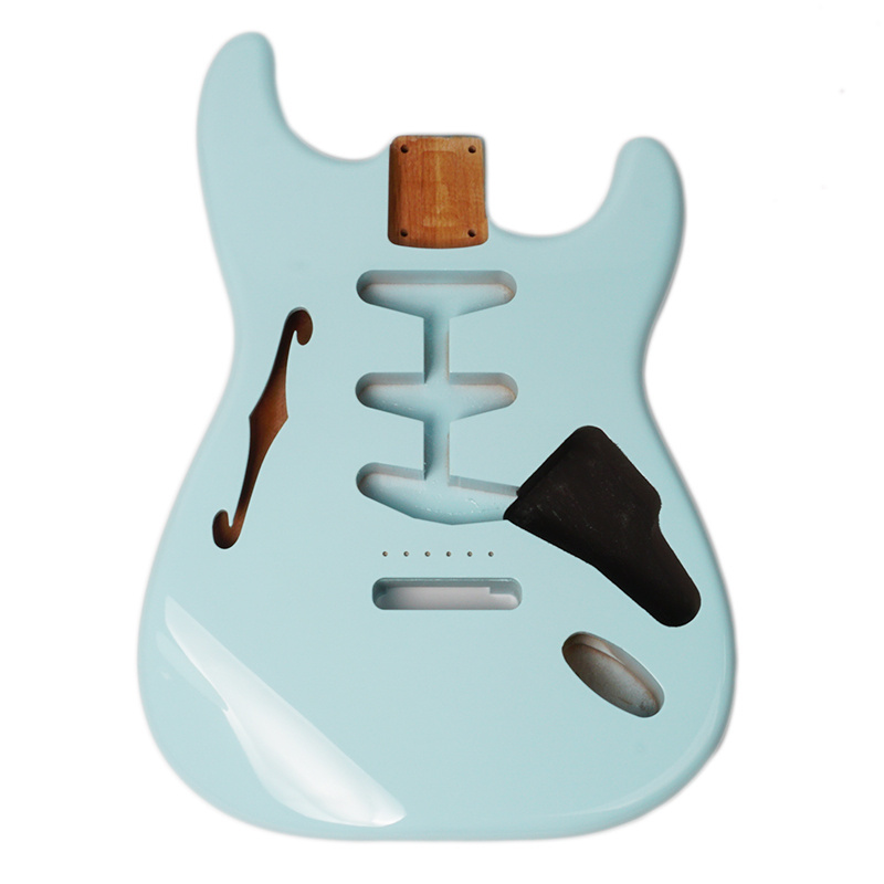 Wholesale Custom Colors Solid ash glossy guitar body blank hollow bass electric guitar body guitar