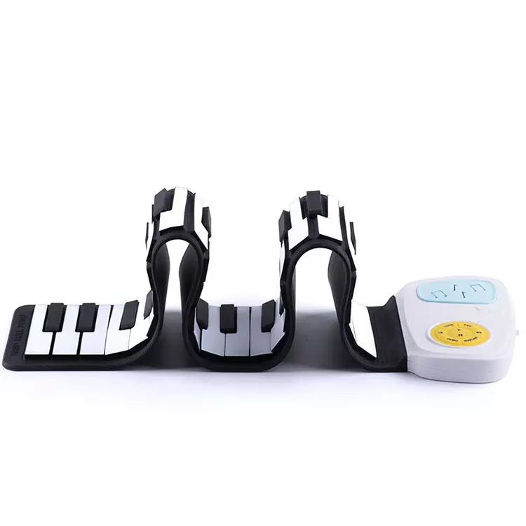 Mini  Electric Piano Keyboard Portable 49 keys Roll-Up Piano with 3.5mm Output Jack  for Children