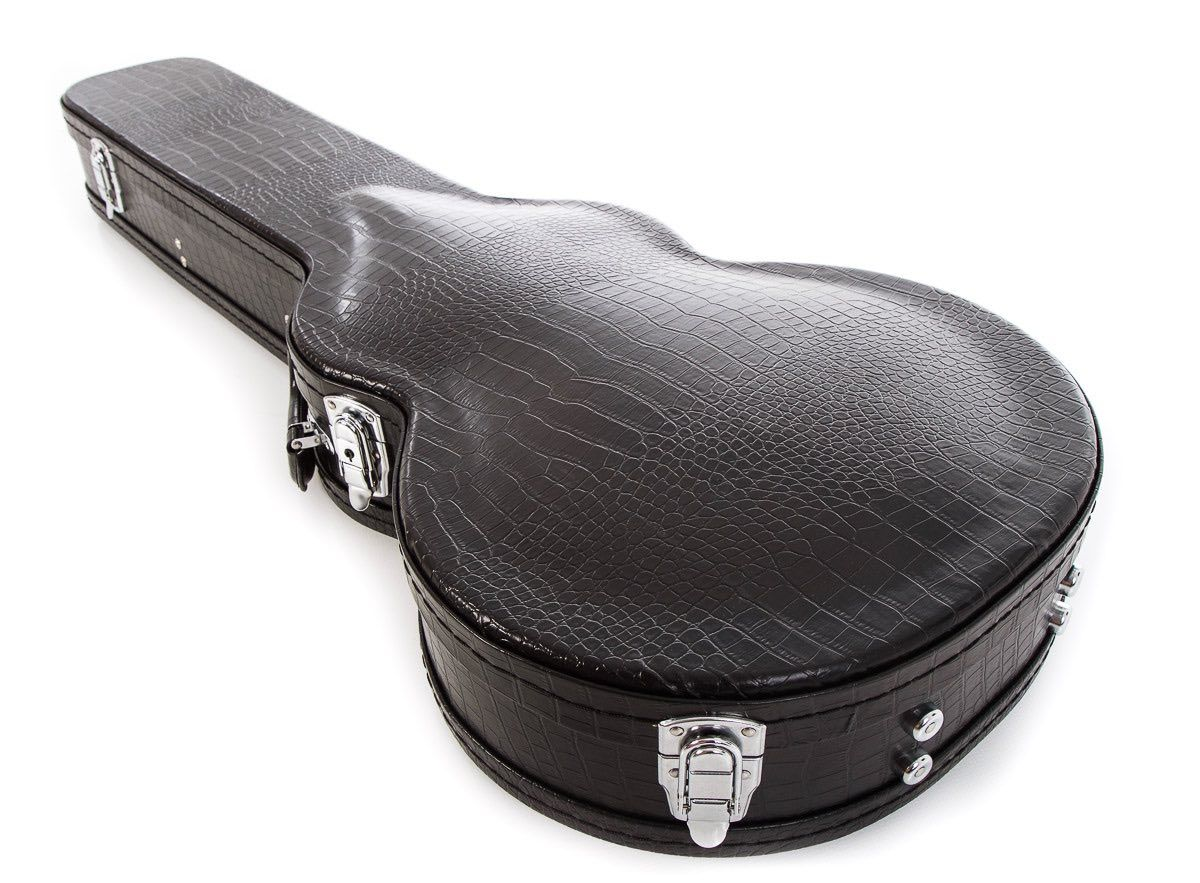 Wholesale Classical Black Leather Hard Shell Les Paul Musical Instrument Cases For Les Paul Electric Guitar