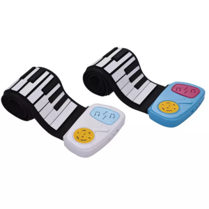 Mini  Electric Piano Keyboard Portable 49 keys Roll-Up Piano with 3.5mm Output Jack  for Children