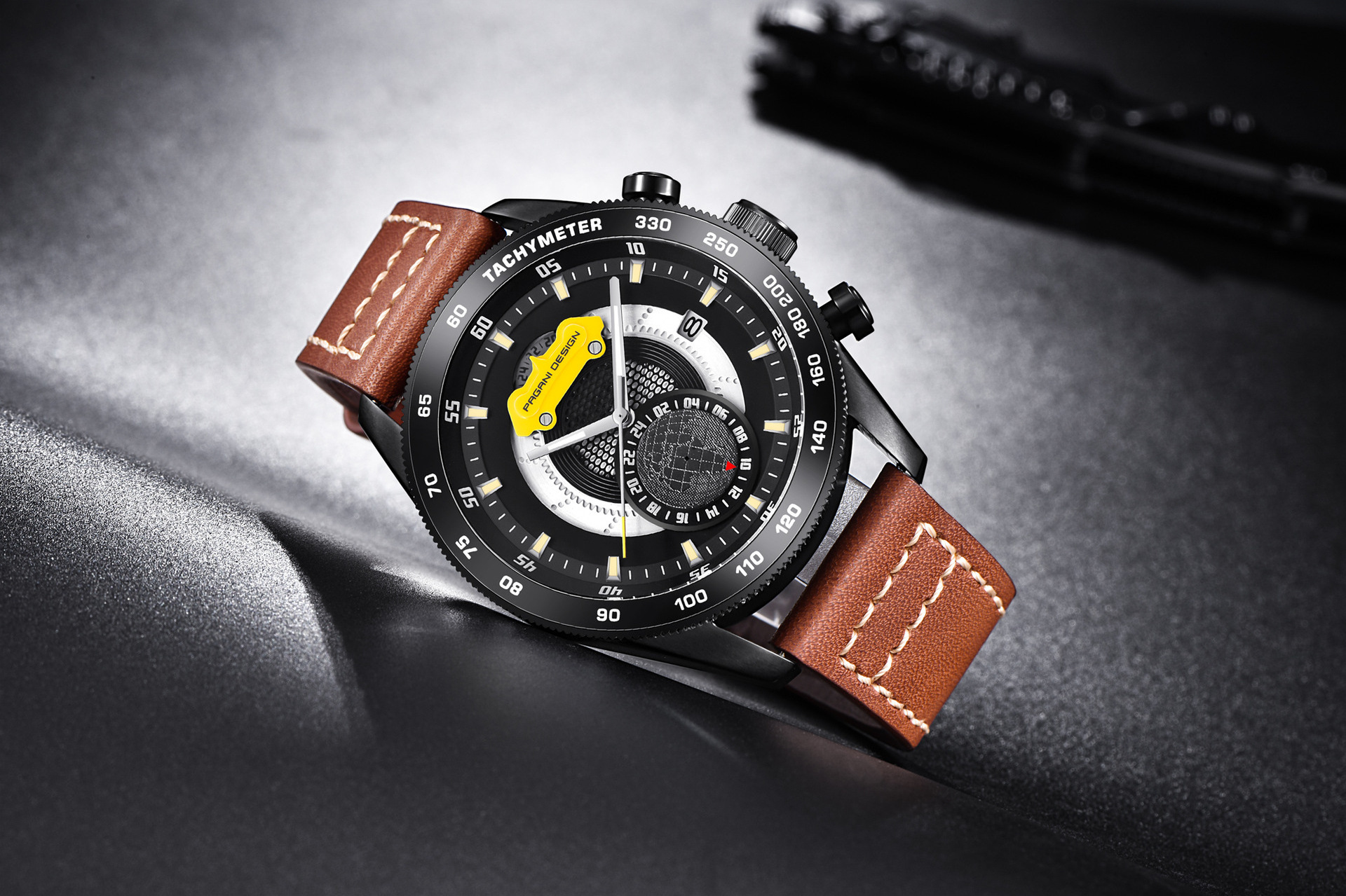 Explosive Design 2022 PAGANI Stainless Steel Chronograph Leather Quartz Watches for Men Drop-shipping