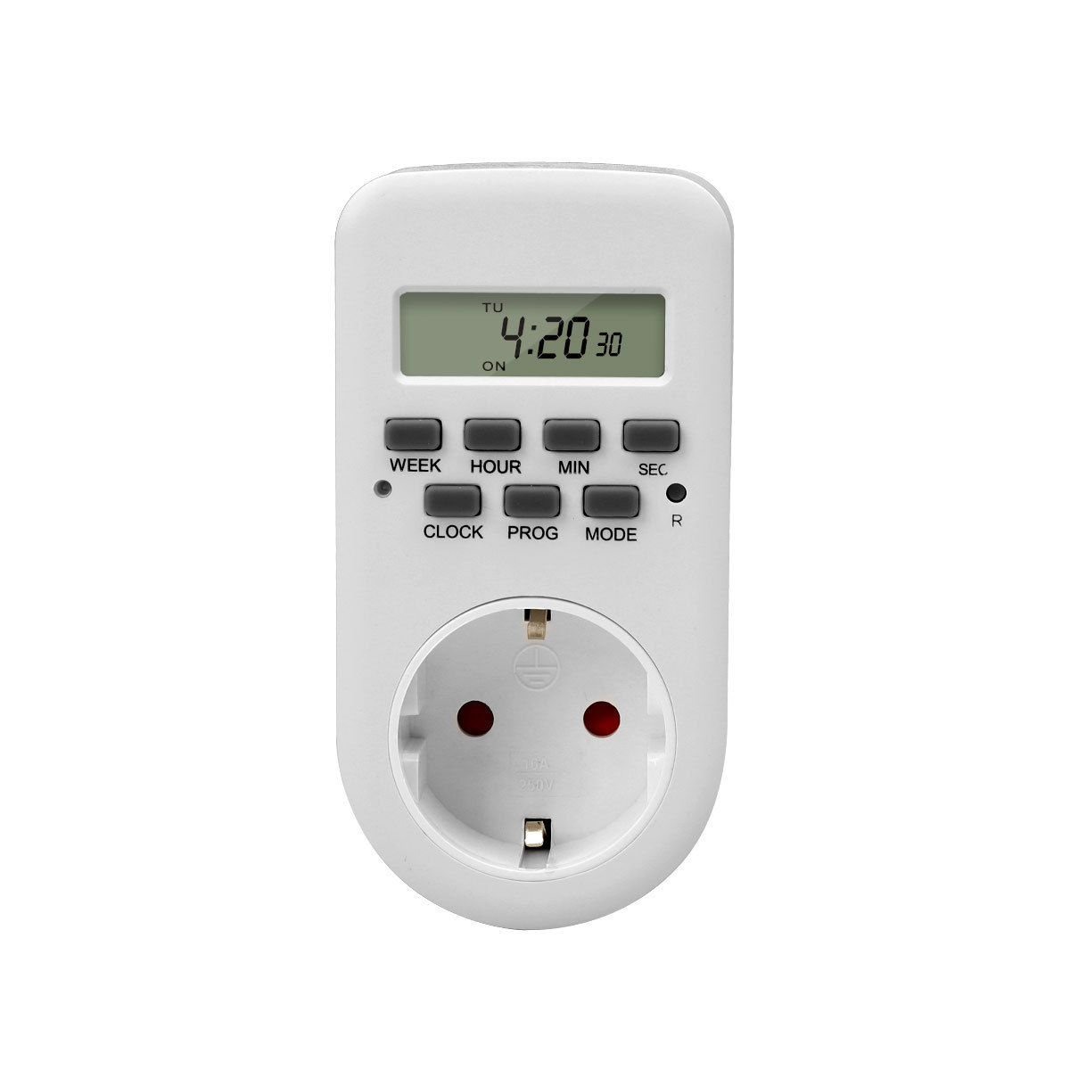 Weekly Dual Outlet Programmable Digital Battery operated Timer Switch