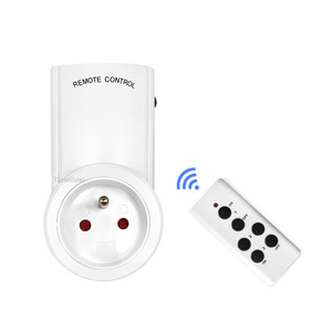 Smart Home Electrical Power ON/OFF Remote Control Plug 1 on 1 France Plug with Socket Standard Grounding