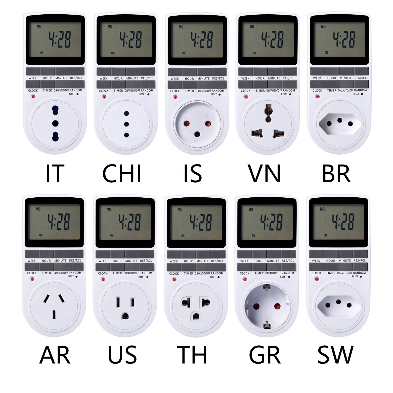 Factory Direct Supply Programmable Digital  12V DC Timer Switch