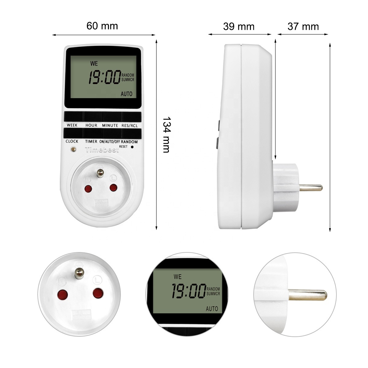 China Best Quality digital display Smart Electric Light Switch With Built In Timer