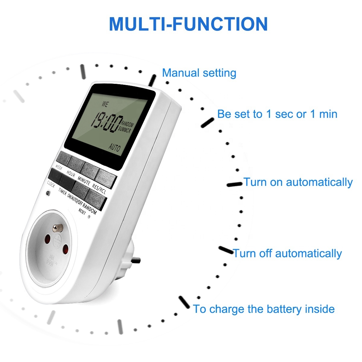 China Best Quality digital display Smart Electric Light Switch With Built In Timer