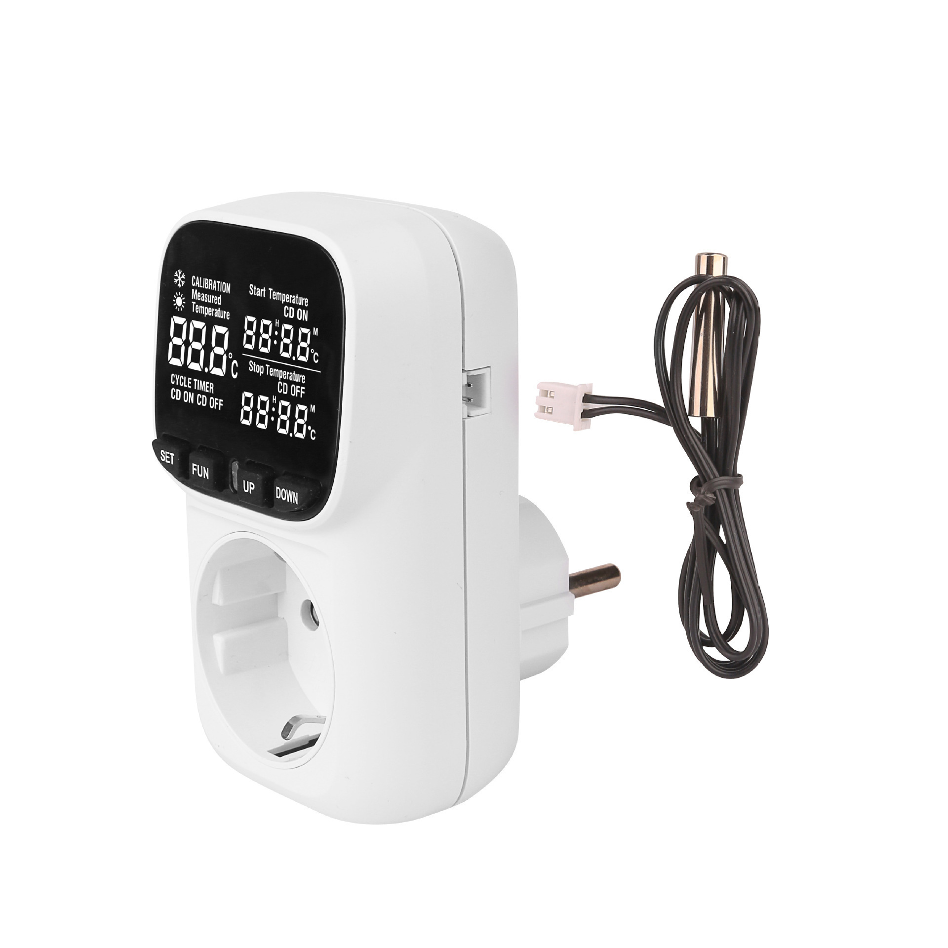 Adjustable Electronic temperature controller socket 220V with timer switch