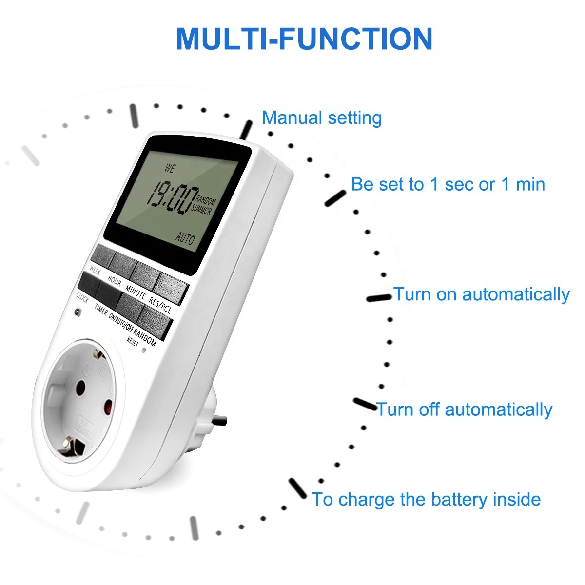 Factory Direct Supply Programmable Digital  12V DC Timer Switch