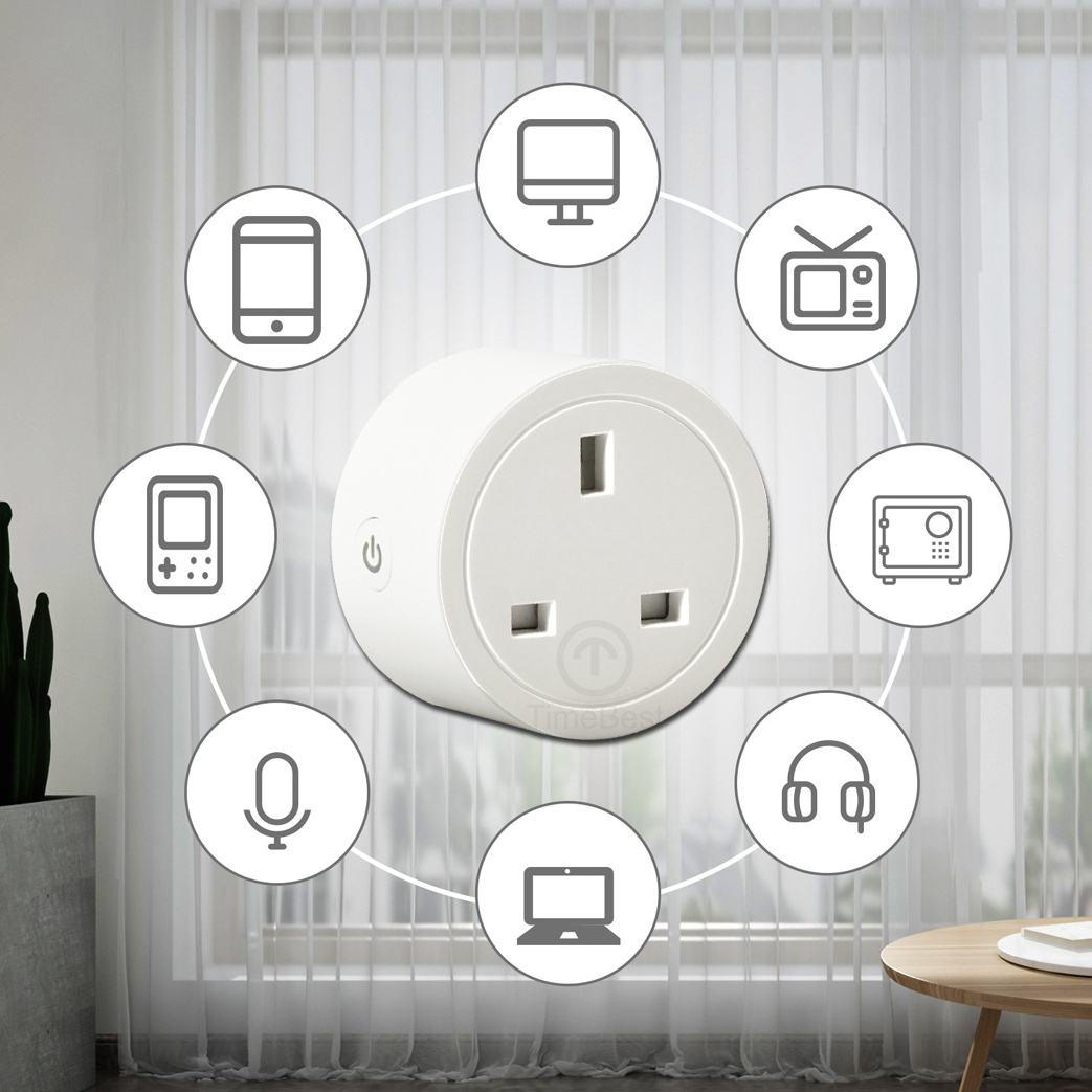 Summer Hot-sell 240V UK Smart WiFi Socket WiFi Smart Switch Plug