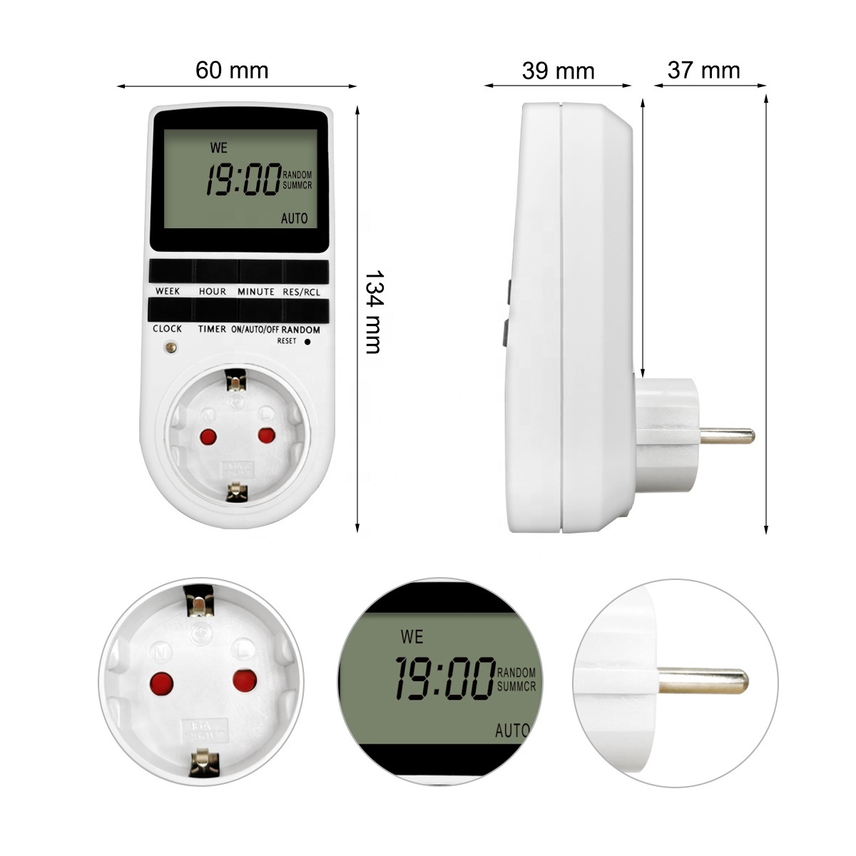 Factory Direct Supply Programmable Digital  12V DC Timer Switch