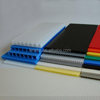 4mm Blue corrugated plastic board 4x8/plastic hollow sheet/coroplast sheet