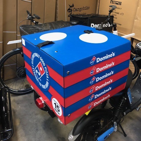 corrugated plastic top box scooter motorcycle food delivery box moped pizza delivery box