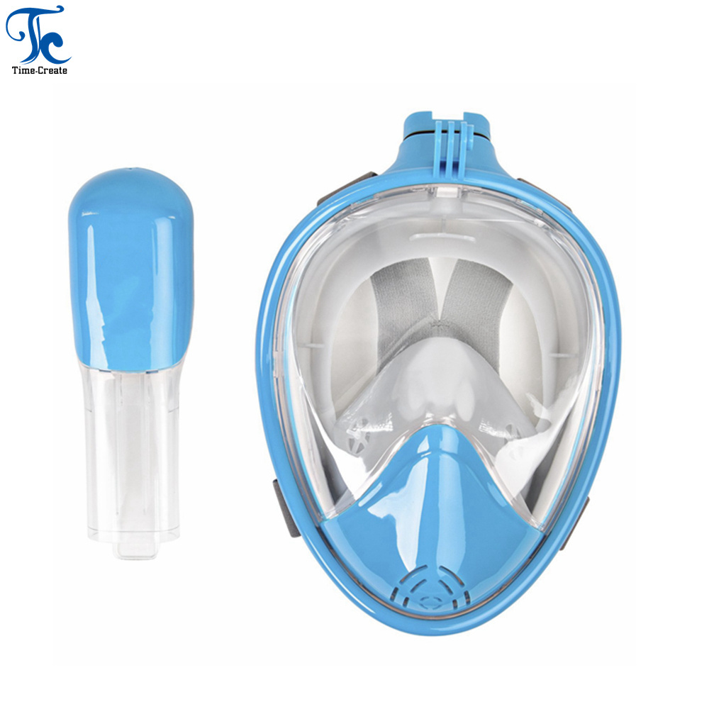 Adult Diving Mask Panoramic Snorkel Mask, Full Face Snorkel Mask Fog Snorkeling For Camera