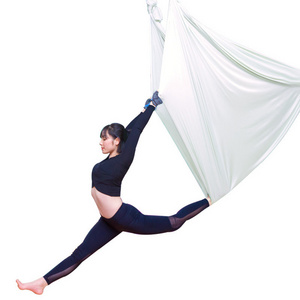 500*280 cm durable nylon fabric hanging sling aerial swing anti gravity flying pilates sport yoga strap hammock set air trapeze