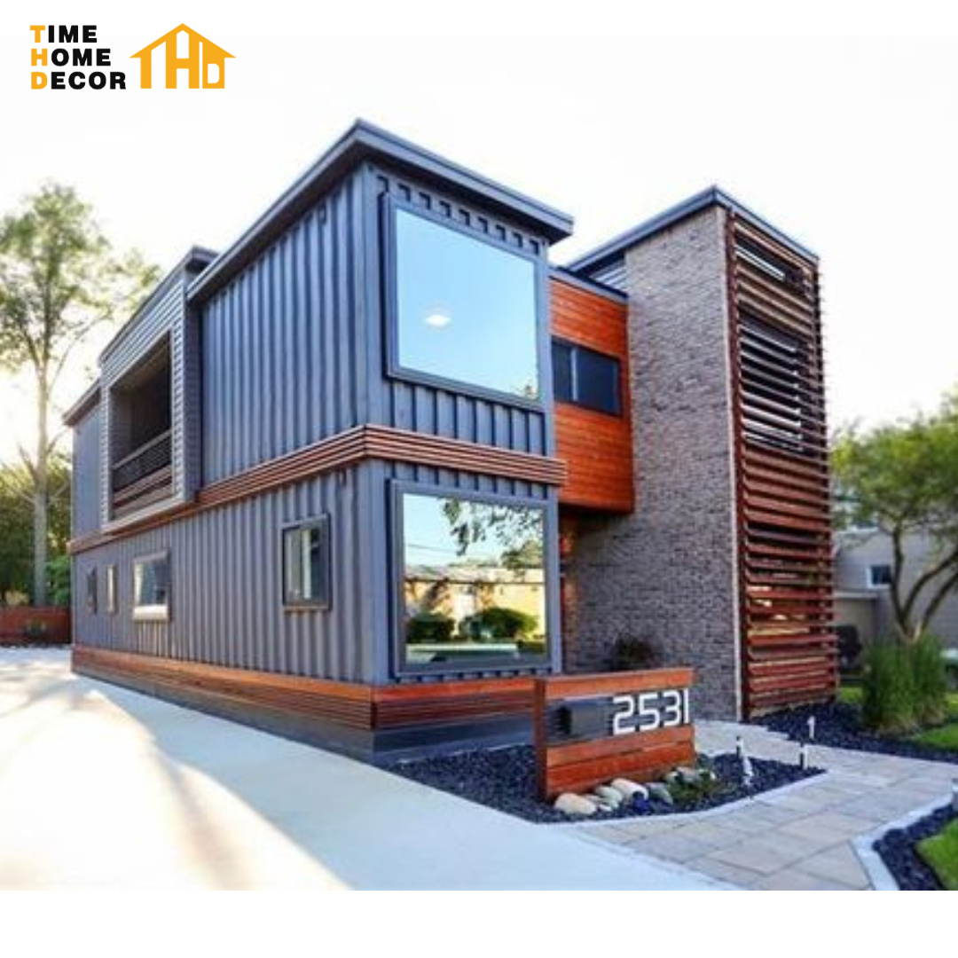 Modern Prefabricated House Container 2 Bedroom Mobile Container House With Container Pool