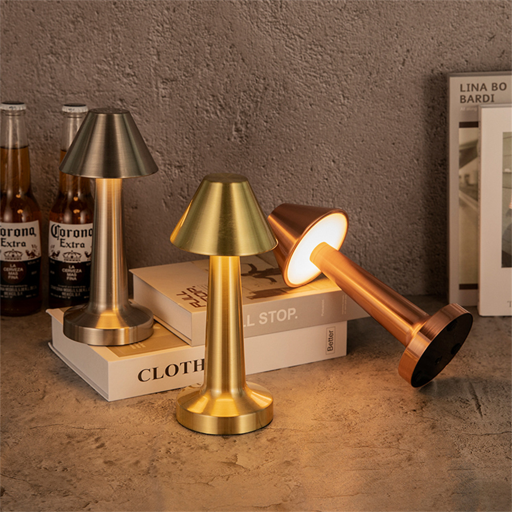 Led Retro Bar Table Lamp Touch Charging Restaurant Hotel Coffee Bedroom Decorative Table Lamp