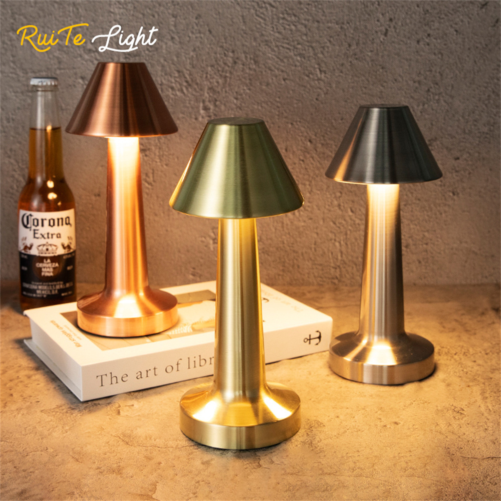 Led Retro Bar Table Lamp Touch Charging Restaurant Hotel Coffee Bedroom Decorative Table Lamp