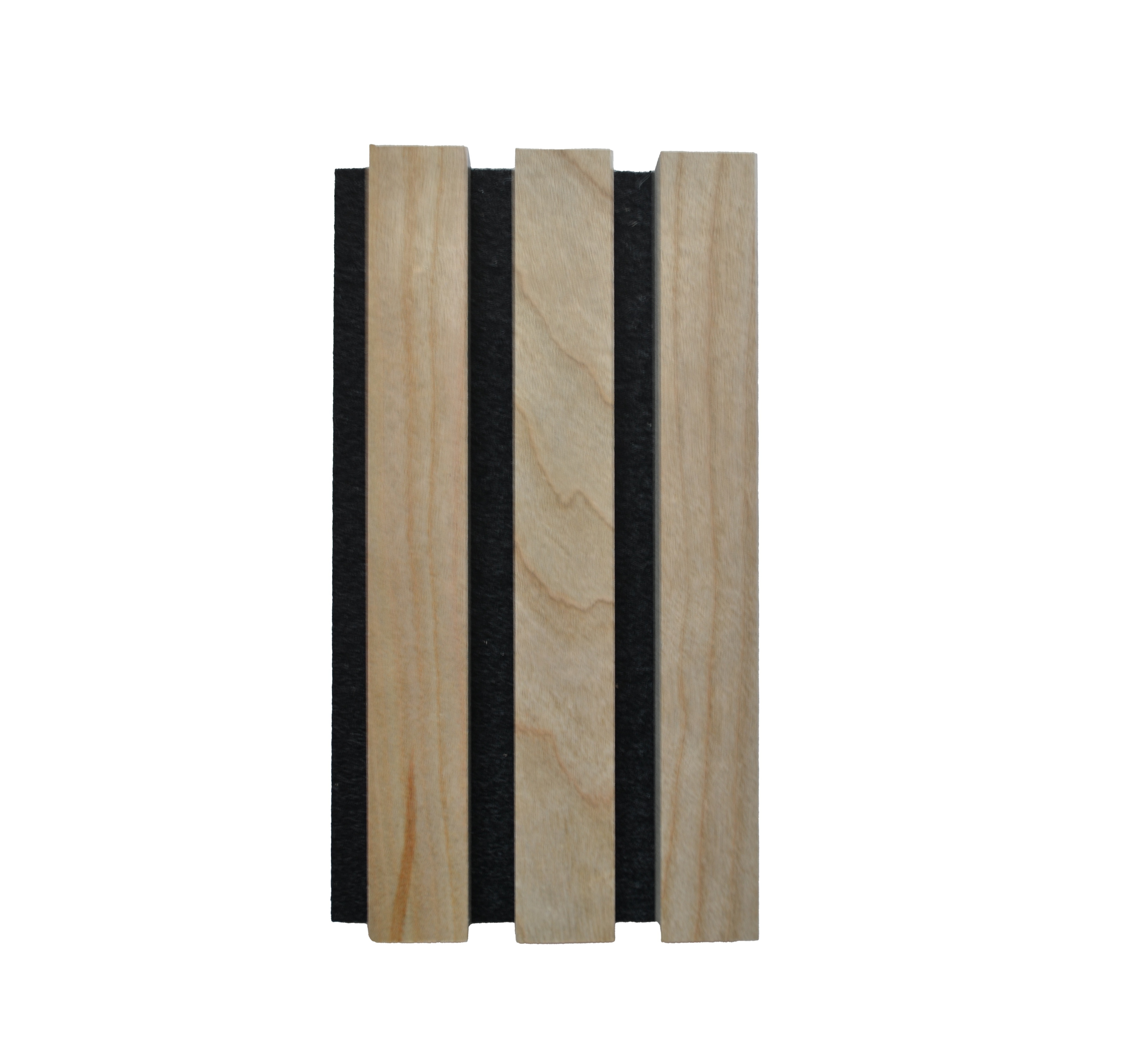 wood veneer acoustic slat wood wall panels soundproof PET felt backing acoustic wood wall panels