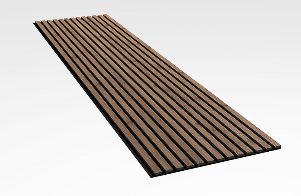 wood veneer acoustic slat wood wall panels soundproof PET felt backing acoustic wood wall panels