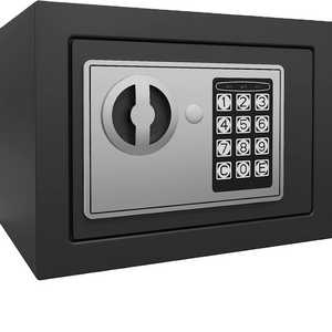 Safe Box Digital Electronic Security Keypad Mini Small Safes with Grey Safe And Lock Box for Home Office Travel Business Use