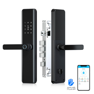 Keyless Door Finger Fingerprint Entry Electric Ttlock Smart  Gate Locks Wifi Home Intelligent Lock