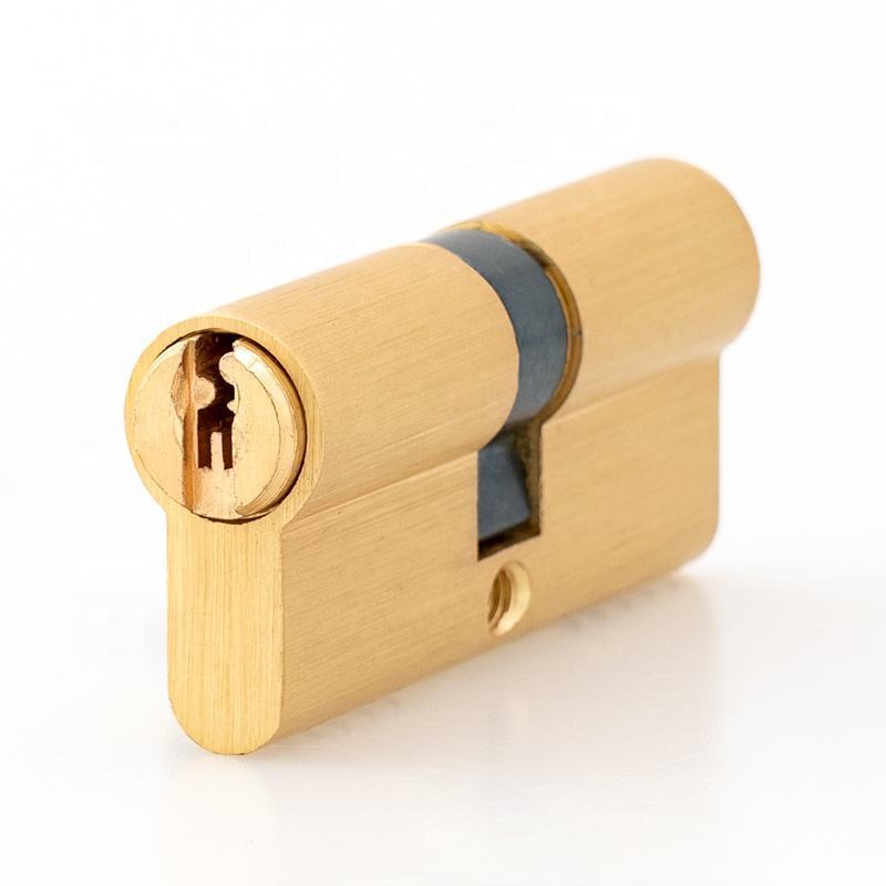 High Quality Solid Brass Rim With Key Security Euro Brass Cylinder Lock Door Lock Cylinder