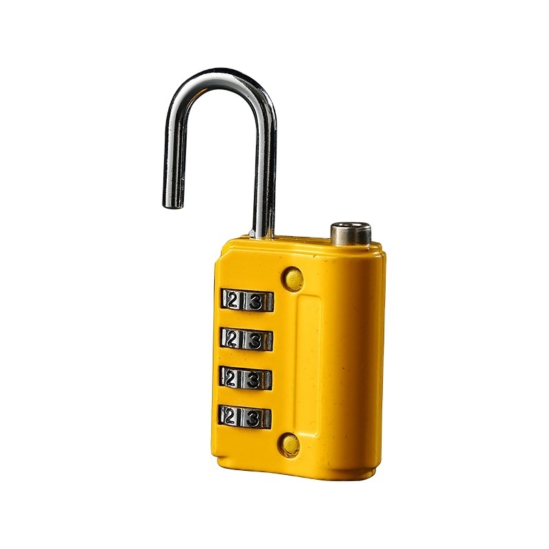 Duty 4 Digit Zinc Alloy Colour Keyless Password Number Code Gym Digital Combination Padlock For Locker Cabinet