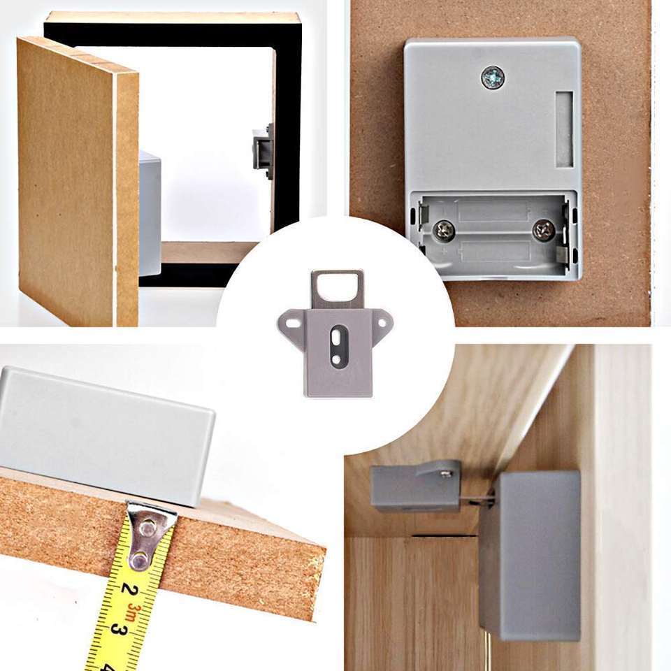 Digital Invisible Electronic Cabinet Smart Lock IC Card Sensor RFID Drawer Lock Wooden Wardrobe Lock