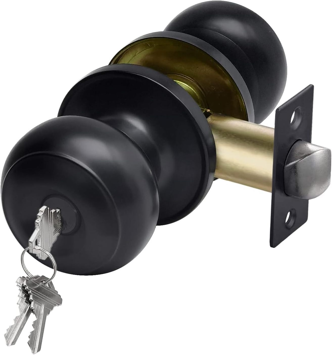 American Style Tubular Knob Lock Privacy Passage Function Interior Door