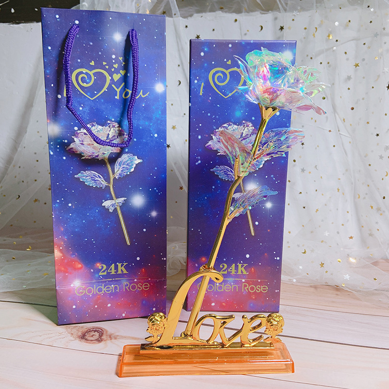 2021 New product ideas galaxy forever rose galaxy rose 24k galaxy rose valentine's day