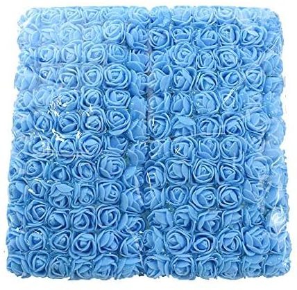 144 Pieces 2.5cm Mini Orange Rose Flower Heads Foam Artificial Roses for Valentine Day Wedding DIY Decor Craft