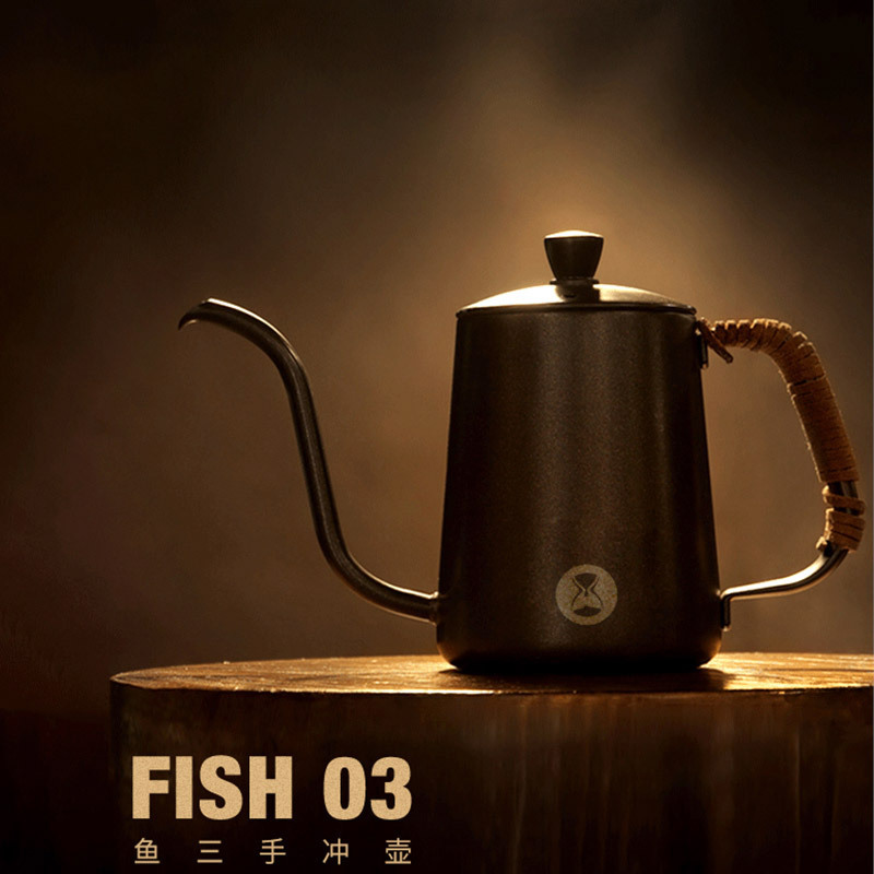 600ml TIMEMORE Fish03 Pour-over Kettle High Quality Portable Kettle Drip Coffee Tea Pot for Water